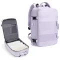 Multifunctional travel backpack with USB port, large capacity waterproof laptop bag for daily use. - Large 33x22x47cm / Lavender