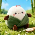 Lindo peluche de zongzi, material suave, regalo del festival de botes de dragón y bonita decoración. - 20cm / Verde