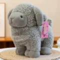 Morbido e soffice peluche di ariete grigio, bambola di pecora imbottita per regalo di bambini. - 25cm / Grigio