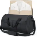 Borsone da viaggio convertibile per abiti, borsa fitness multifunzionale da donna e weekend. - Nero