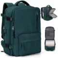 Grande capacità zaino da viaggio multifunzionale ricarica USB borsa da scuola - Verde malachite