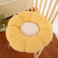 Cute sunflower plush chair cushion, cozy round flower seat pad for home office floor bedroom decor. - 40CM / Yellow