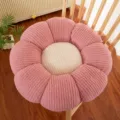 Comfortable flower shaped plush cushion for chair, soft floor pillow and home decor seat pad. - 40CM / Pink