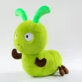 Simpatico peluche bruco verde insetto bambola cuscino morbido regalo per bambini divano - 35cm / Verde
