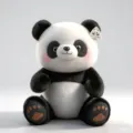Simpatico panda peluche giocattolo animale morbido bambola cuscino souvenir camera regalo - Panda / 20cm