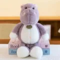Purple hippo plush toy, cute stuffed animal doll for kids, soft purple and white design. - Hippo / 35cm