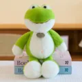 Cute green frog plush toy stuffed animal soft doll for kids room decoration gift cute design. - Frog / 35cm