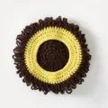 Kids cute funny knitted wig hat winter warm crochet afro hair cap cute novelty fashion beanie. - Yellow
