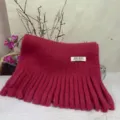 Solid color tassel soft fluffy winter scarf for women and men, warm cozy fleece neck warmer. - Rose Red Soft Plush Scarf