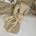 Écharpe en tricot uni confortable pour l'hiver, chaude, douce, polyvalente et unisexe. - Avoine