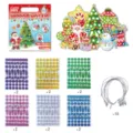 Kinder DIY Weihnachts-Mosaik-Aufkleber-Set, 10 festliche Designs mit glitzernden Steinen. - Weihnachten Stil