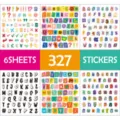 Bunte Alphabet Washi Sticker Set für Tagebuch DIY Dekoration und Scrapbooking Zubehör - Washi Buchstaben Aufkleber