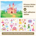 Prinses sticker activiteitenboek met 46 zelfklevende stukjes voor creatief speelplezier. - DCWH18-Prinses Stickerboek