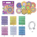 DIY Spiegel Mosaik Aufkleber Bastelset für Kinder, glänzende Mandala Kunst Set mit 720+ Sticker. - Mandala Mosaik