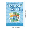 Kit artigianale di abilità di forbice per bambini libro di taglio di carta giocattolo 1pz - Tema Oceano