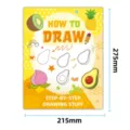 Kids step-by-step drawing book fruit illustration coloring book educational toy 215x275mm - Fruit and Vegetable Drawing Steps