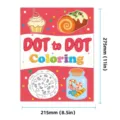 Kinder Punkt zu Punkt Malbuch fruehe Bildung Lernaktivitaet Cartoon Puzzle Buch SKU 01 - Essen Punkt zu Punkt