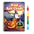 Kinder Halloween Folienkunst Basteln DIY Notizbuch Set mit buntem stapelbaren Stift - Halloween Stil