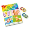 Kinder Washi Klebeband Aktivitätsbuch DIY Bastelset mit 4 bunten Rollen Lernspielzeug - Tier Stil Klebeband Buch