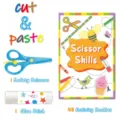 Kinder Bastelset Scherenfaehigkeiten Aktivitaetsheft Sicherheitsschere und Klebestift - Modell C Papierschneidebuch (mit Schere & Kleber)