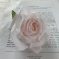 Pink artificial rose flower head for wedding party box decoration and DIY craft projects - Light Pink No. 2