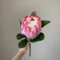 Kunstmatige Koningsprotea Bloem Roze Grote Tropische Nepbloem Voor Interieur Decoratie - Roze (Middel)