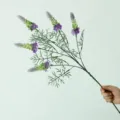 Künstliche violette Lavendel Feder Fächer Blume für Heimdekoration Hochzeit Blumen - Lila