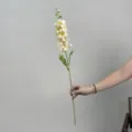 Kunstmatige Delphinium Zijden Bloem Lange Steel Nep Ridderspoor Huis Decoratie Stuk - Champagne