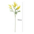 Branche de mimosa artificielle fleur jaune plante 70cm decoration style champetre - Acacia 12 Fleurs Branche Longue Daisy
