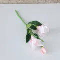 Τεχνητό ροζ λουλούδι γλαδιόλας 3 κεφάλια κοντό μίσχο ψεύτικα λουλούδια διακόσμηση props - Ανοιχτό Ροζ