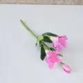 Τεχνητό λουλούδι γλαδιόλα 3 κεφαλών σε ροζ πορφυρό χρώμα, μήκος περίπου 40cm. - Ροζομόβ