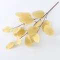 Artificial eucalyptus branch with berries faux plant for home wedding decor floral - Autumn Yellow