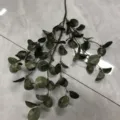 Ramoscello di eucalipto artificiale foglie finte pianta verde decorazione casa matrimonio - 60CM / Verde Autunno