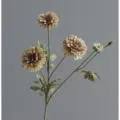 Künstliche wilde Chrysantheme Vintage Seidenblumen Zweig für Hochzeit und Heimdekoration. - Diamantgelb