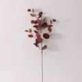 Artificial eucalyptus branch fake apple leaf plant indoor home wedding decor foliage floral - Autumn Coffee