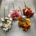 Kunstperzikbloesem tak zijden bloem huisdecoratie neppe pruim bloemtak variant - Klein Herfstroze
