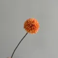 Artificial pompon chrysanthemum flower for home decor wedding party table centerpiece display. - Orange