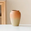 Retro ceramic flower vase gradient rustic pottery home decor table centerpiece pot 15.5cm - Gradient Vase Model 1