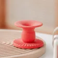 Candeliere in ceramica nordica rosso colonna romana decorazione da tavola soggiorno - Portacandela Lunyu / Rosso