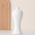 White ceramic DIY vase unglazed pottery craft blank for painting and children handmade art decor. - Style Four Bisque Vase / 1.5x7.5x18.5cm