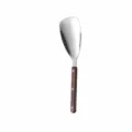 Stainless steel serving spoon with solid wood handle 24.1cm kitchen tableware tool - Serving Spoon