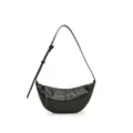 Sac à épaule croissant noir pour femme, élégant sac bandoulière rétro décontracté. - Vert