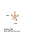 Stainless steel starfish pendant charm DIY ocean style necklace jewelry accessory 2.4cm - Starfish