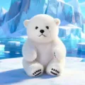 Cute white polar bear plush toy, fluffy stuffed animal doll for kids gift and home decor. - Polar Bear / 15cm