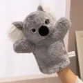 Cute grey koala hand puppet plush toy for kids interactive storytelling and family fun play. - Forest Animal Hand Puppet-Koala-28cm