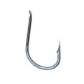 Professional high carbon steel fishing hook with sharp barb for freshwater and saltwater angling. - Style 1 / Black Flattened