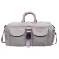 Borsa da viaggio sportiva casual da esterno con tasche multiple, tracolla e manici comodi. - Viola
