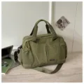 Borsa da viaggio a quadri verde, borsone sportivo leggero e comodo variante colore verde - Verde