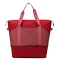 Grande borsa da viaggio rossa leggera, borsa sportiva pratica per campeggio all'aperto e lavoro. - Rosso