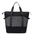 Borsa da palestra nera a quadri leggera ed estensibile borsa da viaggio per esterni - Nero